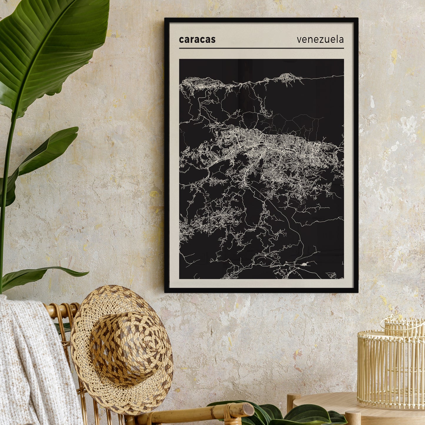 Caracas, Venezuela - City Map Poster