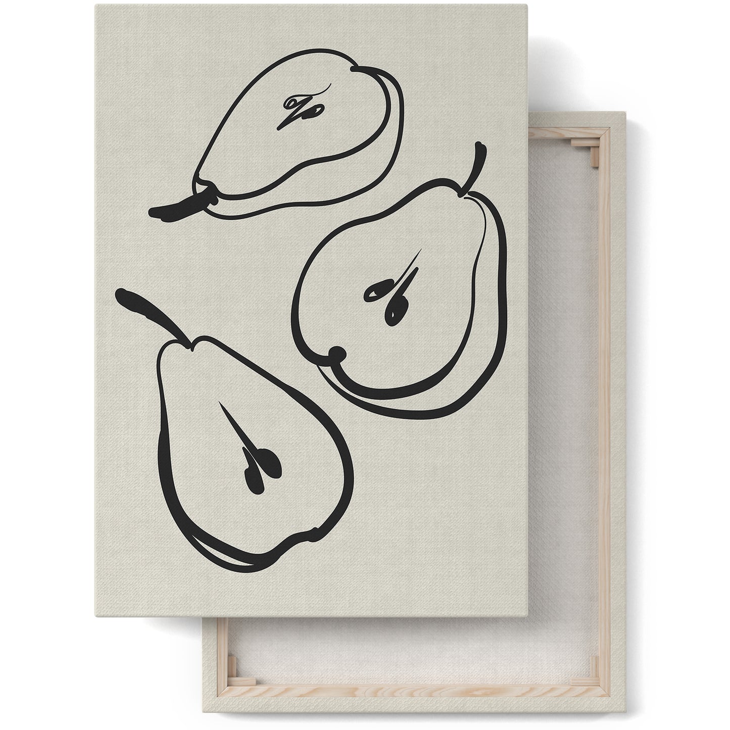 Minimalist Pear Kitchen Canvas Print