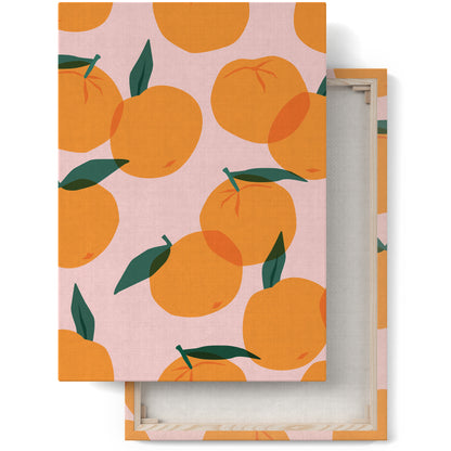 Minimalist Oranges. Print on canvas