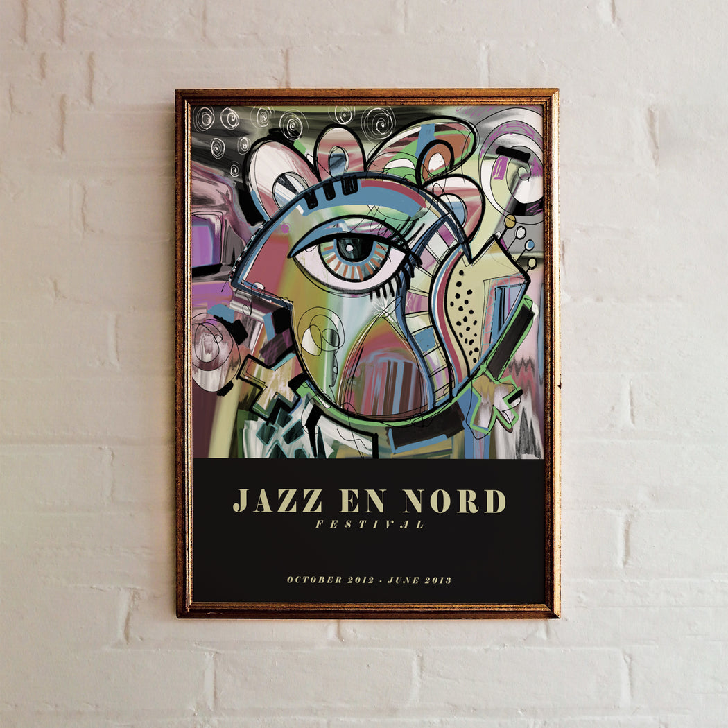 Colorful Jazz Music Festival Poster