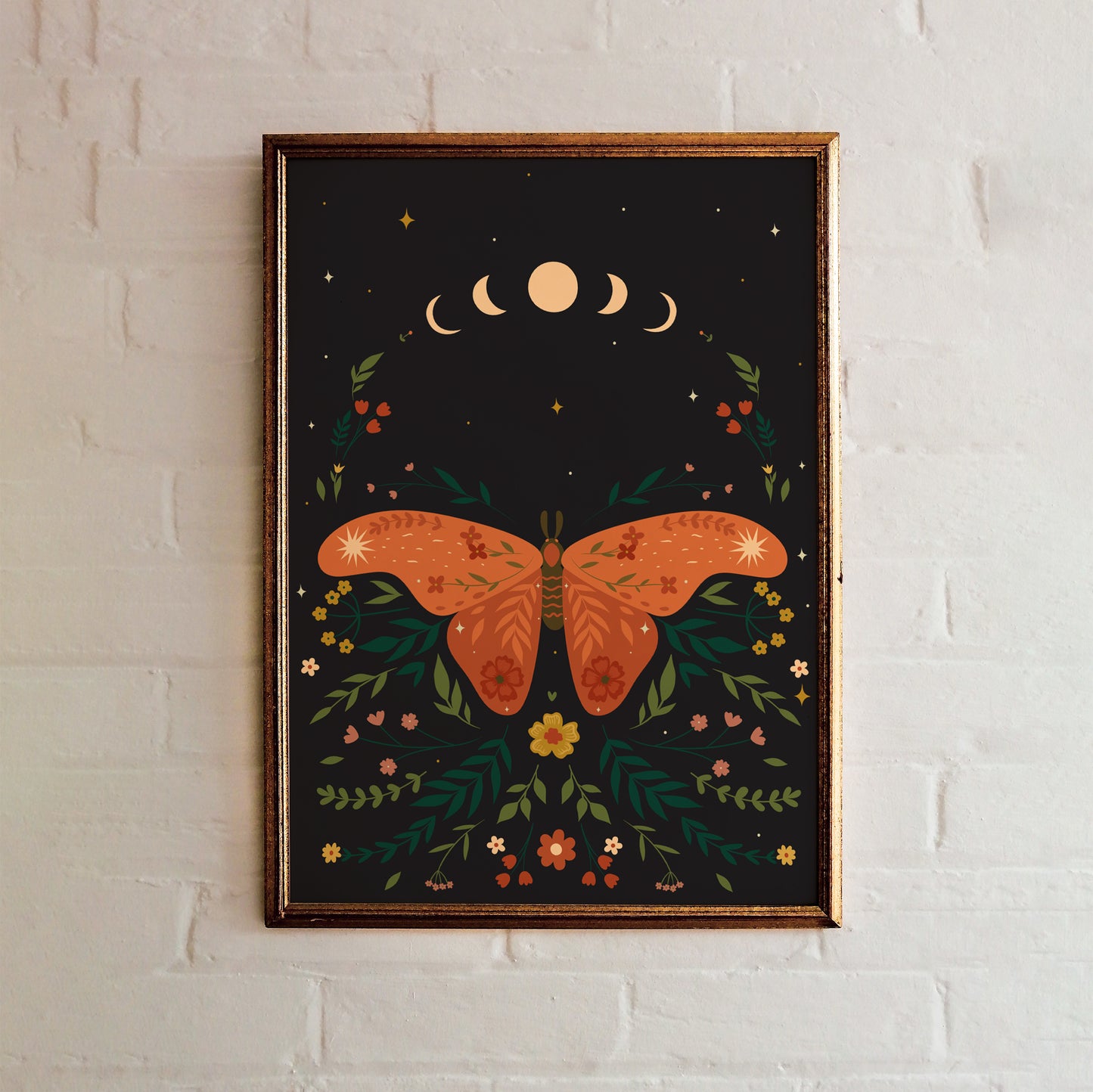 Bohemian Moth Poster
