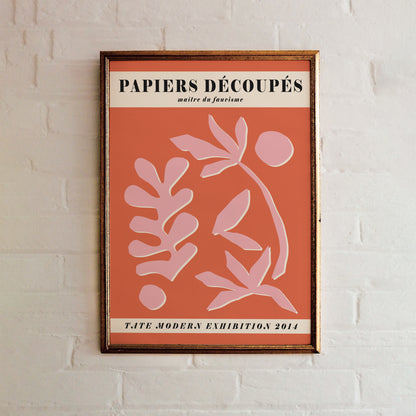 Pink Papiers Decoupes Poster
