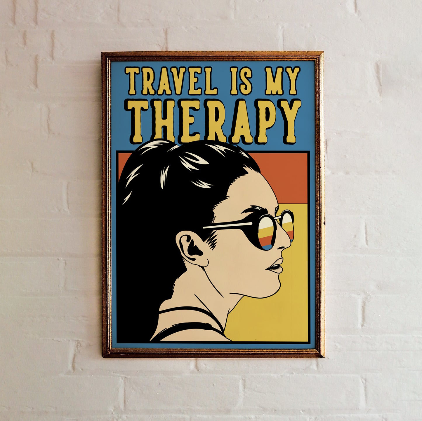 Travel Is My Therapy Poster
