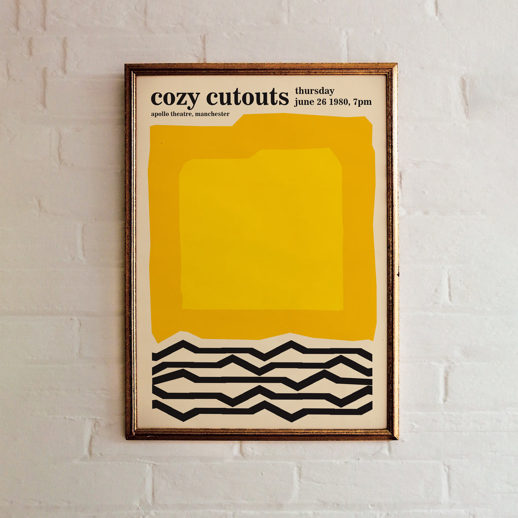 Cozy Cutouts Exhibition Poster 1980
