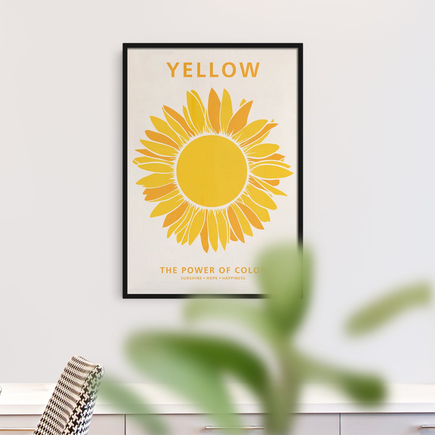 YELLOW - the color of hope - Cozy Poster