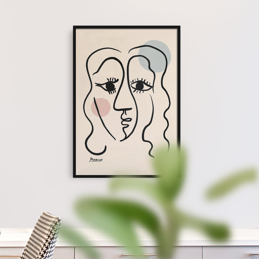 Picasso Girl Drawing Poster