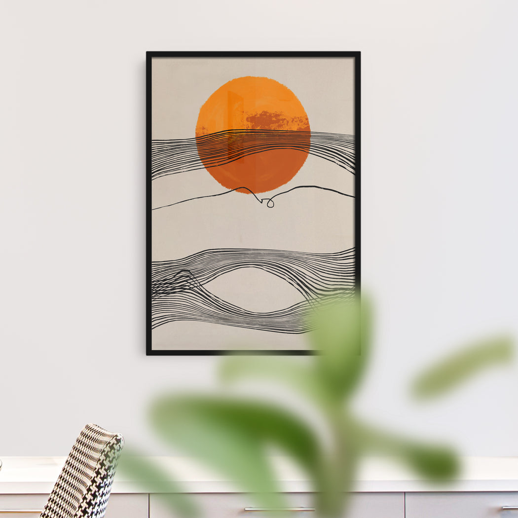 Handdrawn Sunset Print
