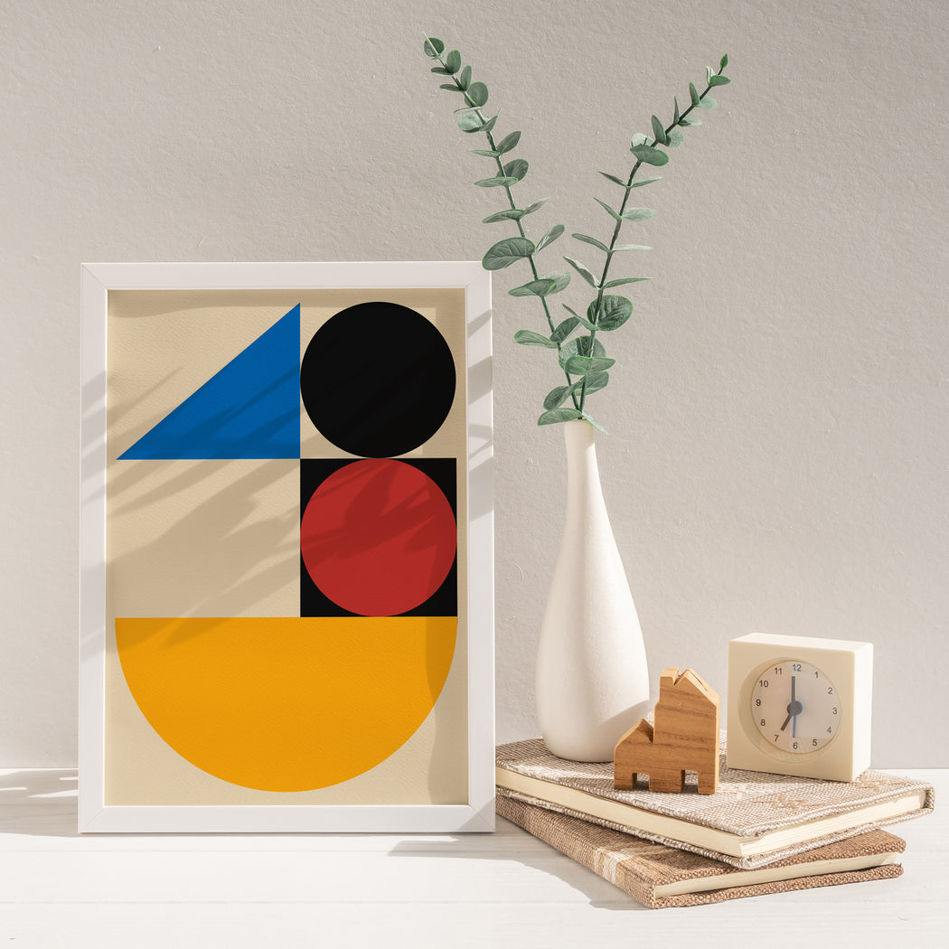 Minimalist Geometric Bauhaus Poster