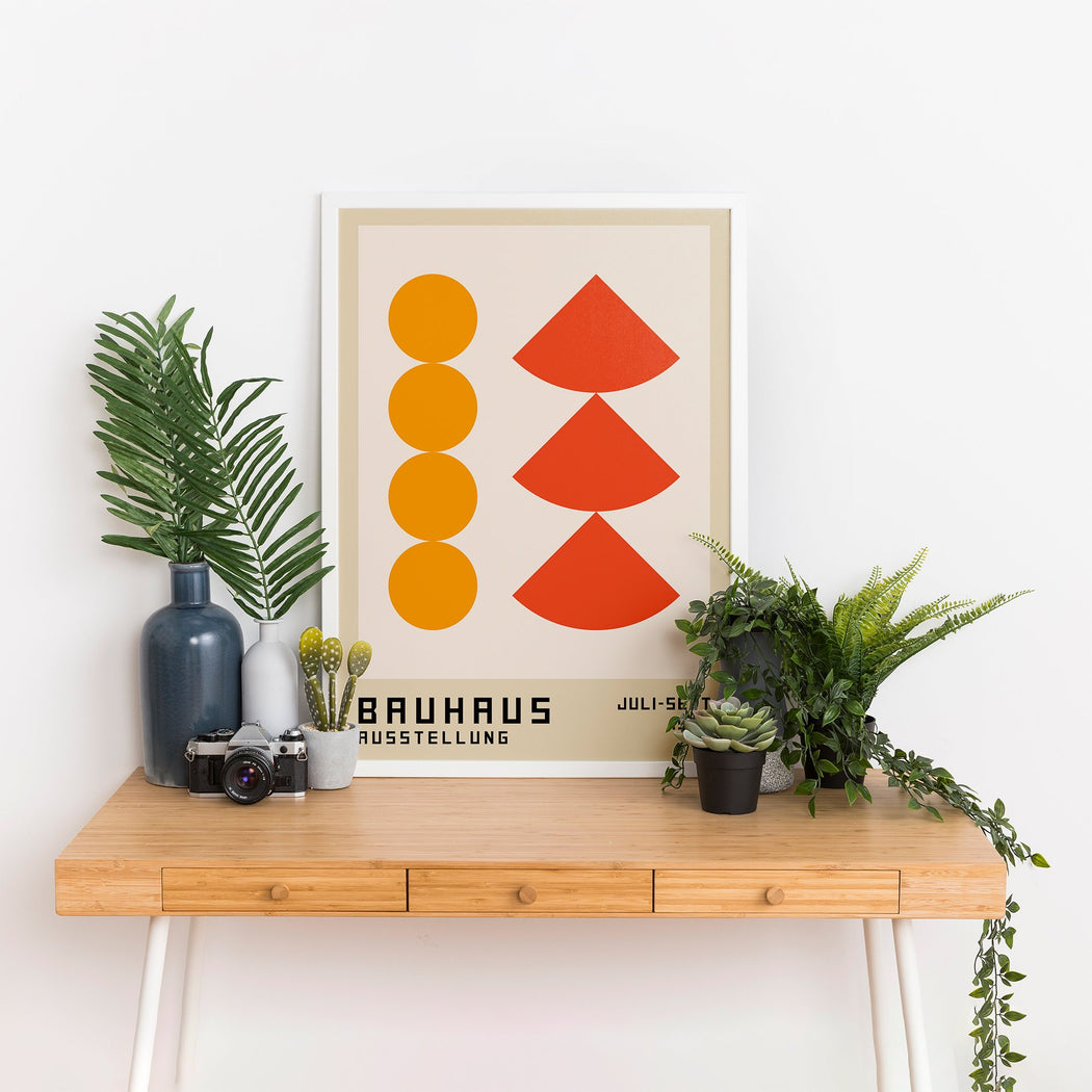 Bauhaus Shapes Poster