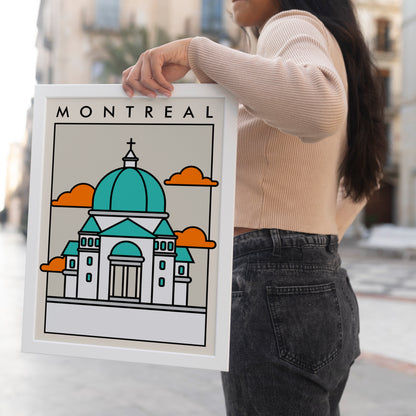 Montreal City. Travel Poster