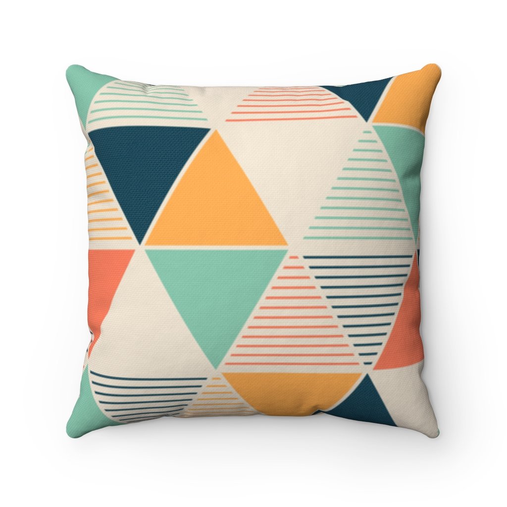 Retro Geometric Pillow