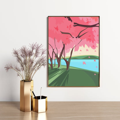 Japanese Landscape Poster