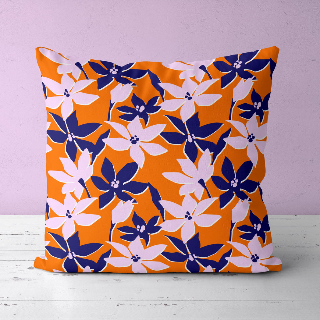 Pillow with Japanese Flowers