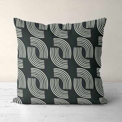 Pillow with Geometric Pattern