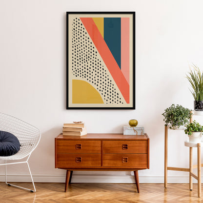 Pastel Colors MCM Abstract Poster