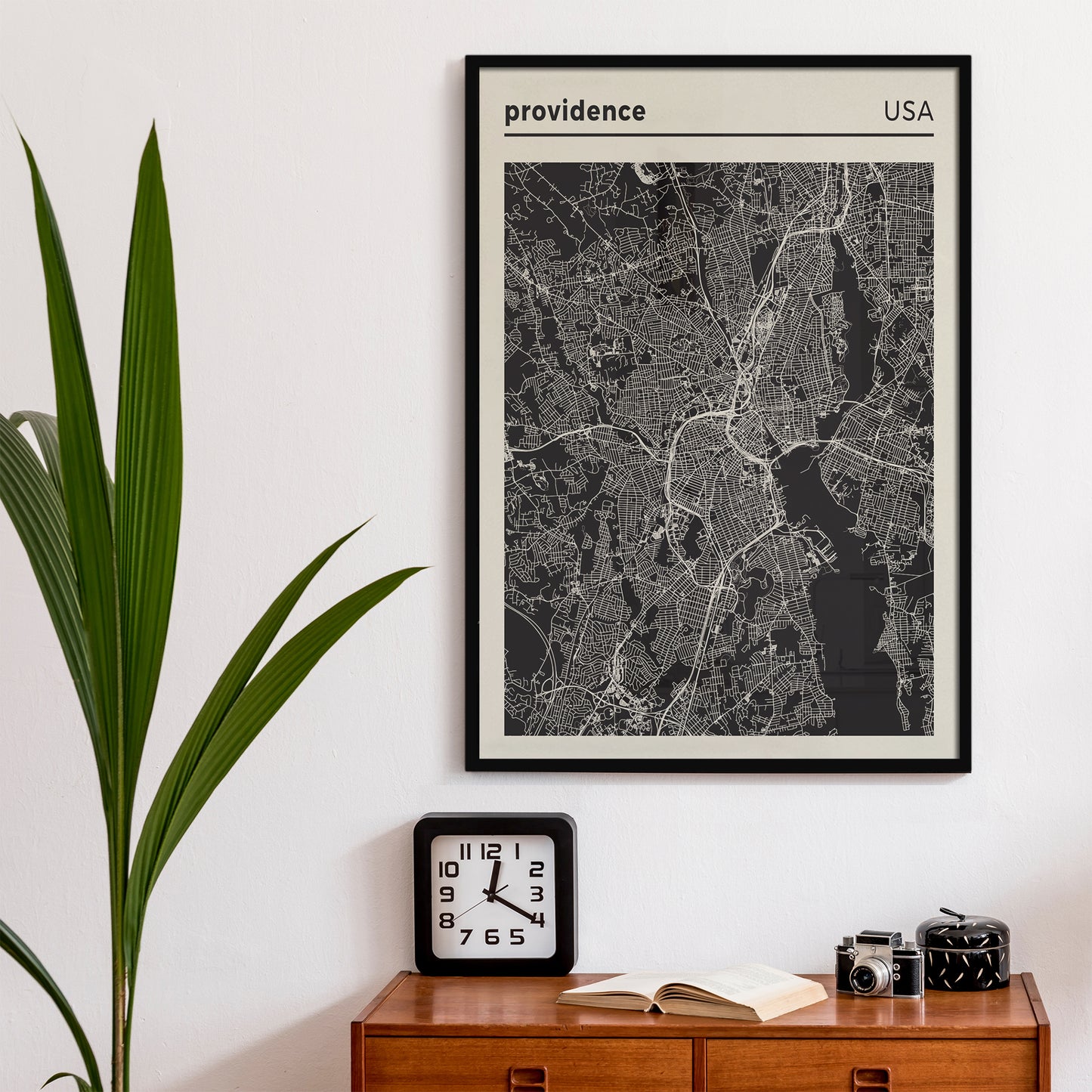 Providence, Rhode Island - Map Poster