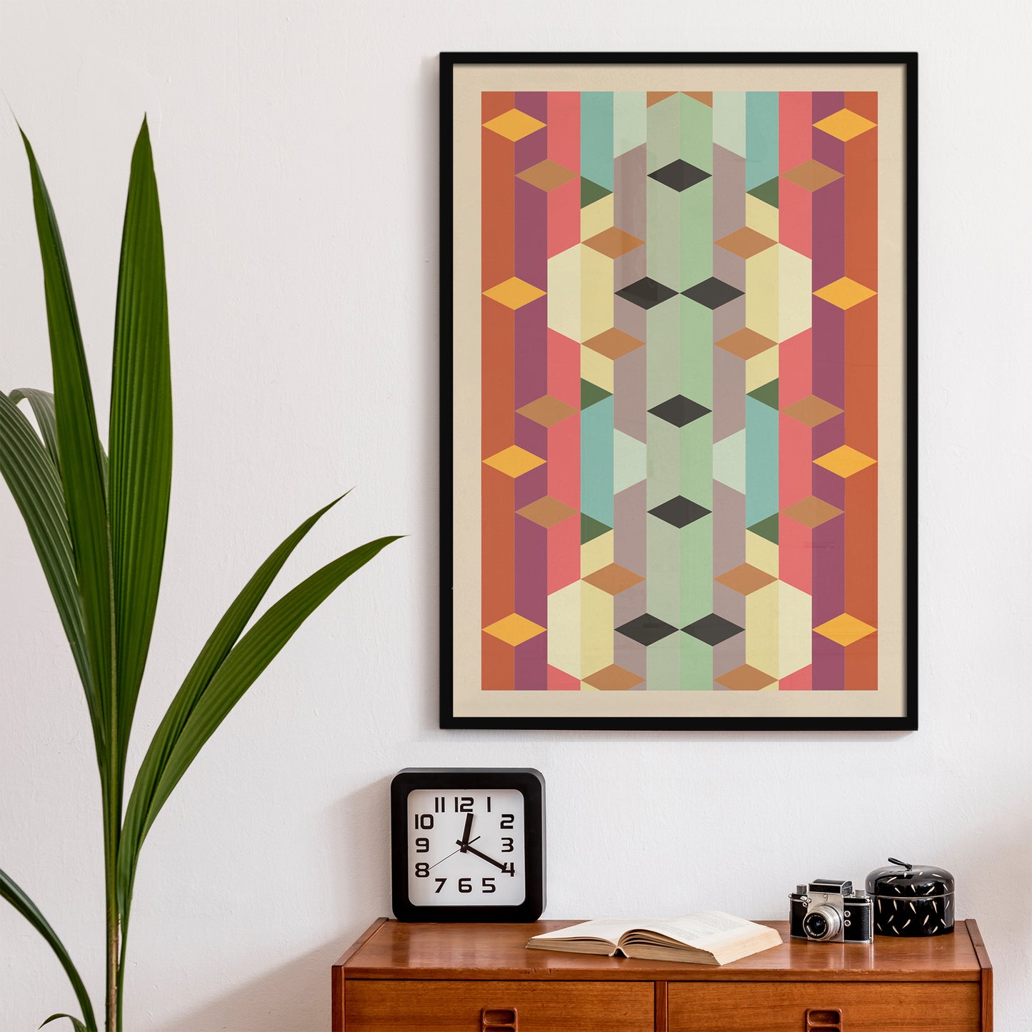 Fractal Gem Geometric Abstract Poster