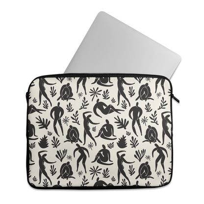 BLACK AND WHITE LAPTOP SLEEVE