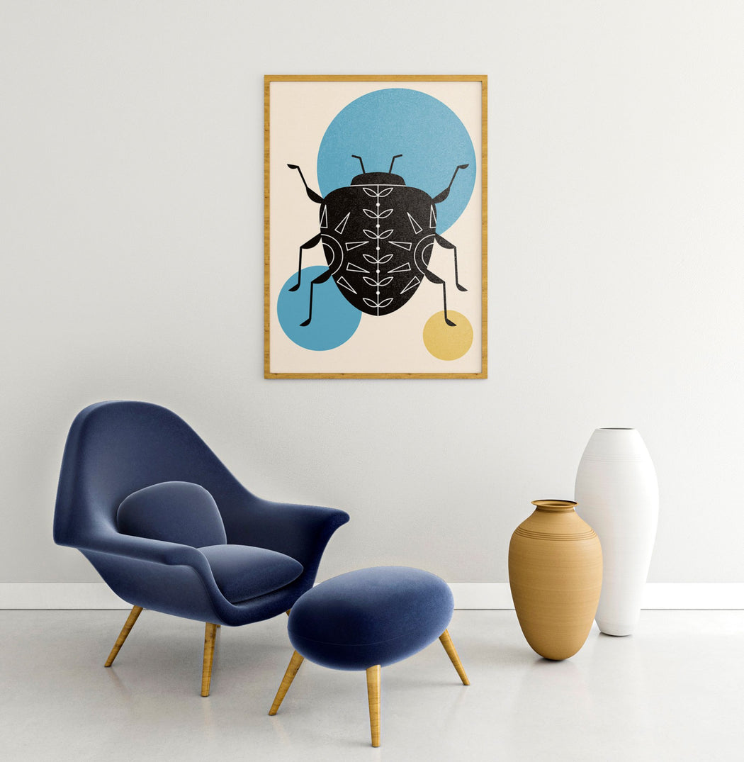 Scandinavian Bug Illustration Print