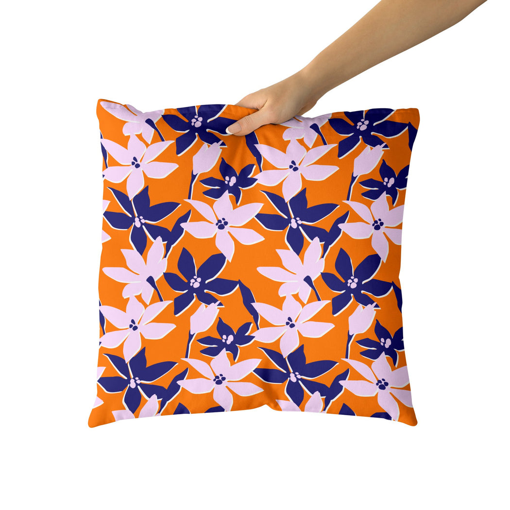 Pillow with Japanese Flowers