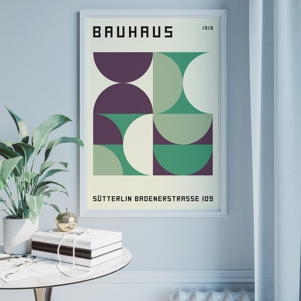Bauhaus Shapes Poster