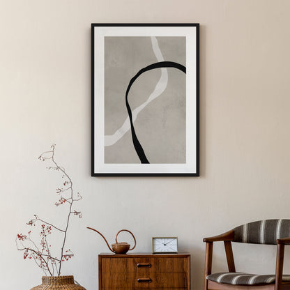 Modern Beige Abstract Poster