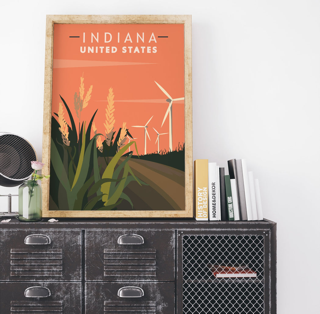 Indiana Travel Poster