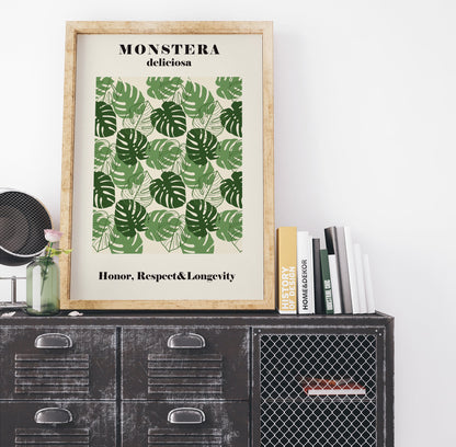 Monstera Illustration Print