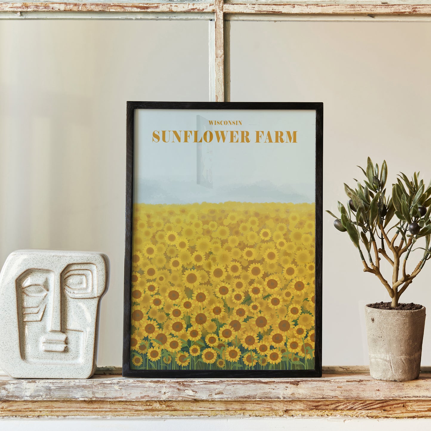 Wisconsin Sunflower Farm Poster
