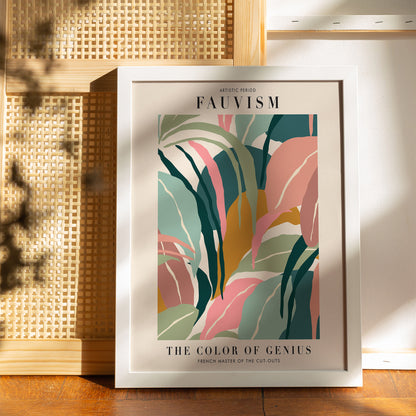 Floral Fauvism Art Poster