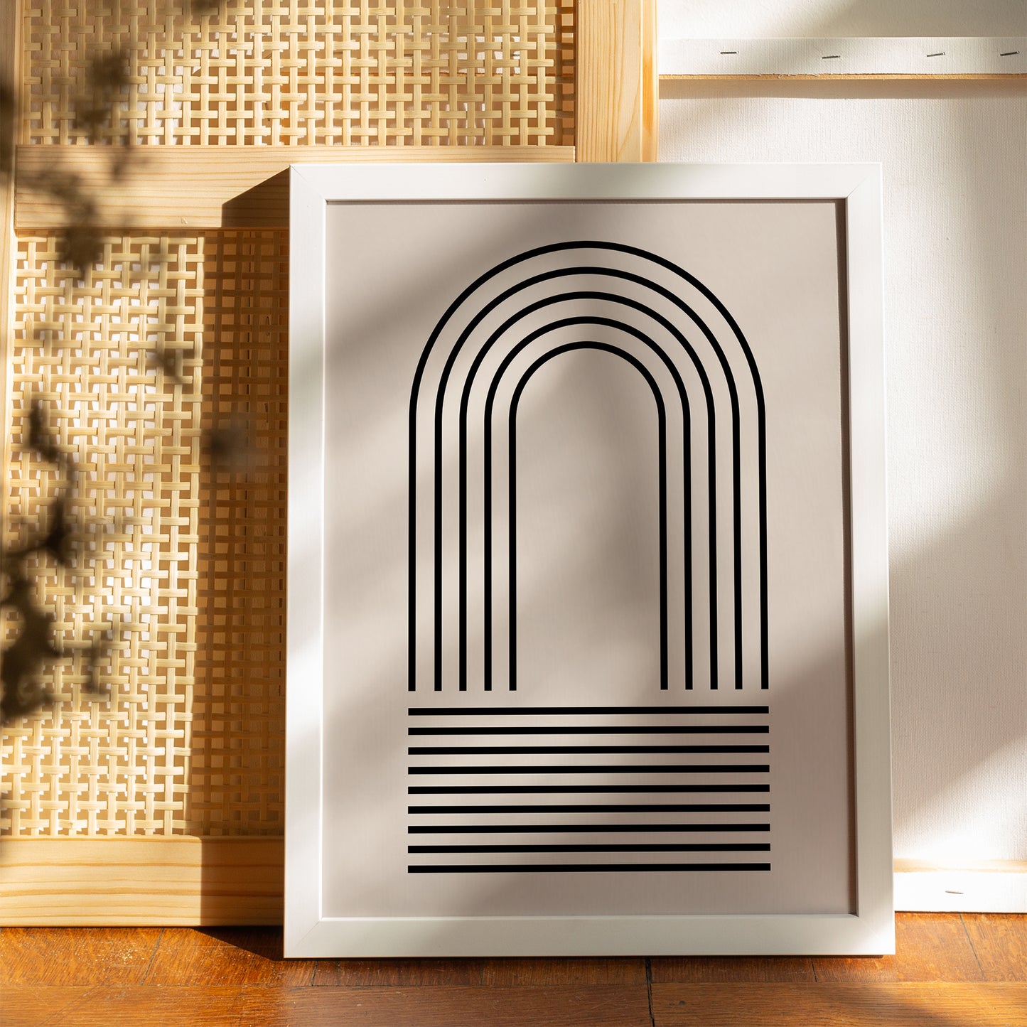 Geometric Arches - Minimalist Scandinavian Poster