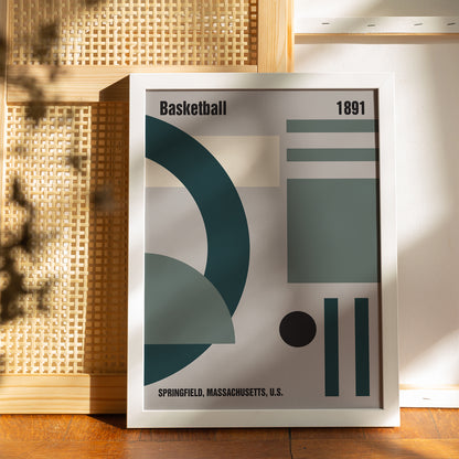 Springfield, Massachusetts - Basketball Poster