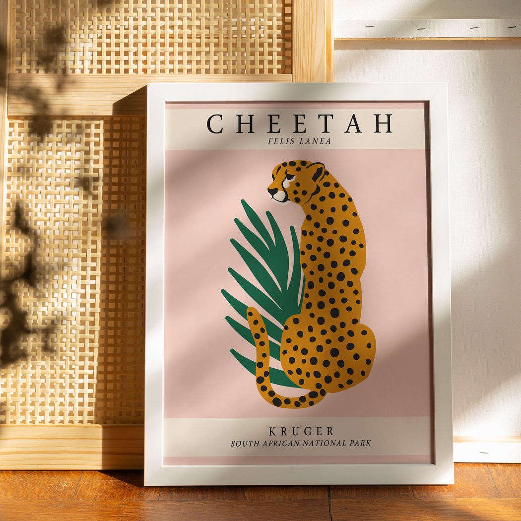 Cheetah Illustration Print