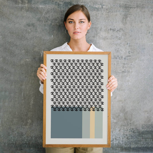 Abstract Mid Century Modern Print - HypeSheriff Europe