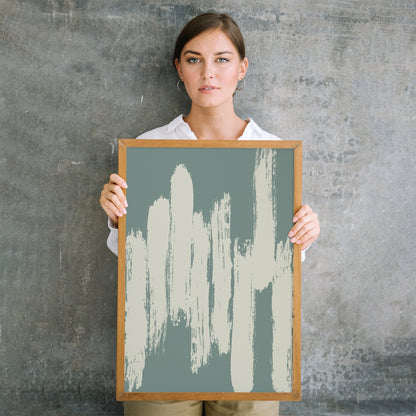 Abstract Brush Painting Print