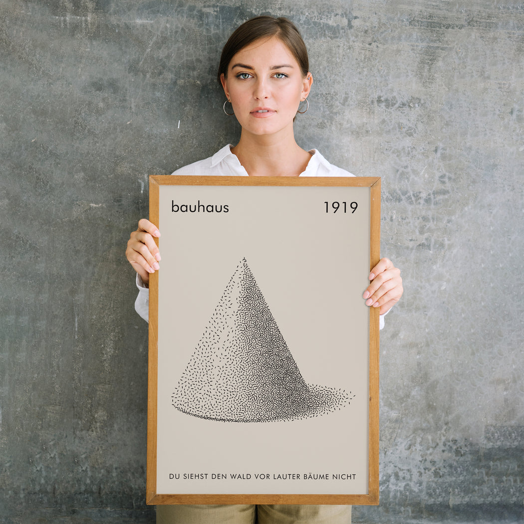 Minimal Black and White Bauhaus Poster