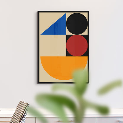 Minimalist Geometric Bauhaus Poster