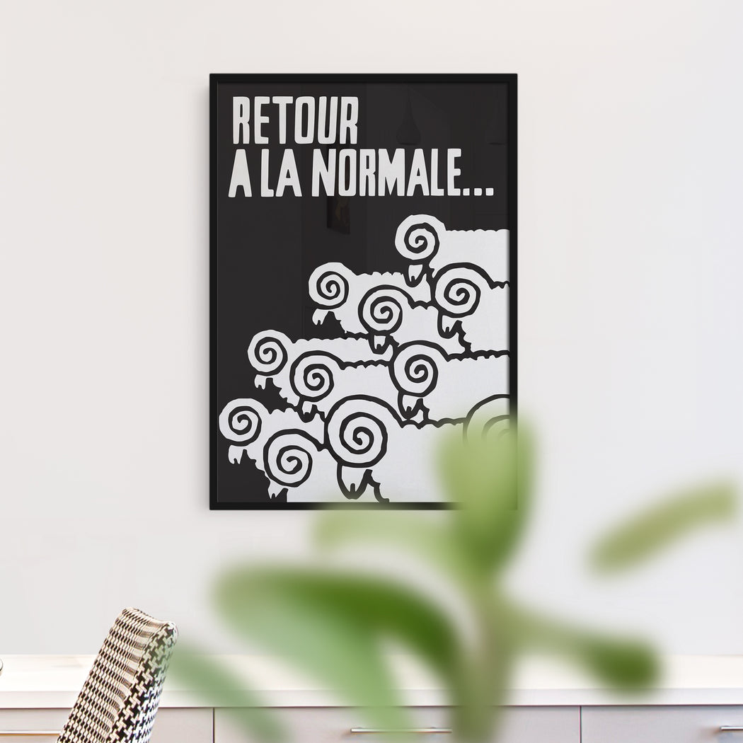 Retour A La Normale Poster (Back to normal)