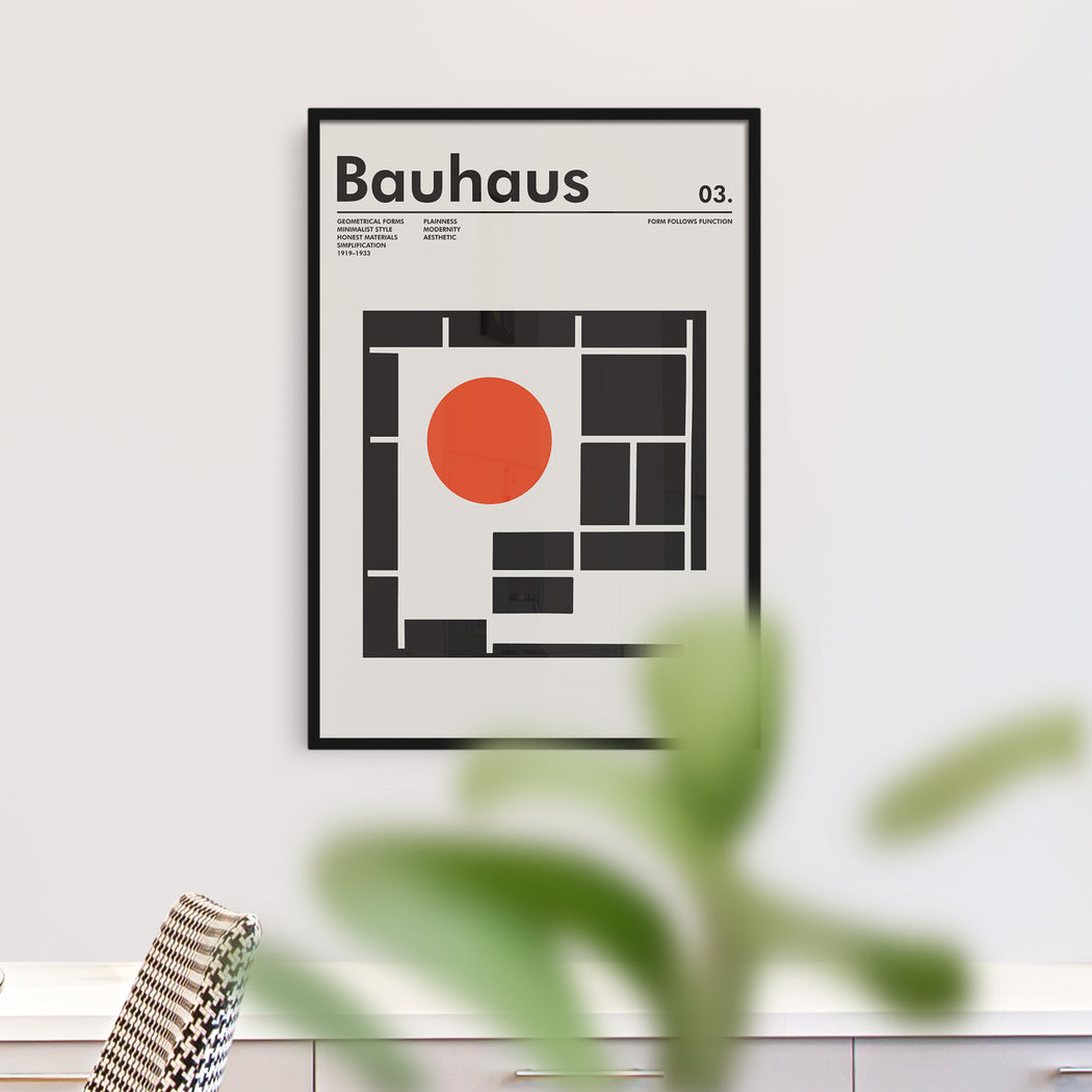 Geometric Bauhaus Poster Print
