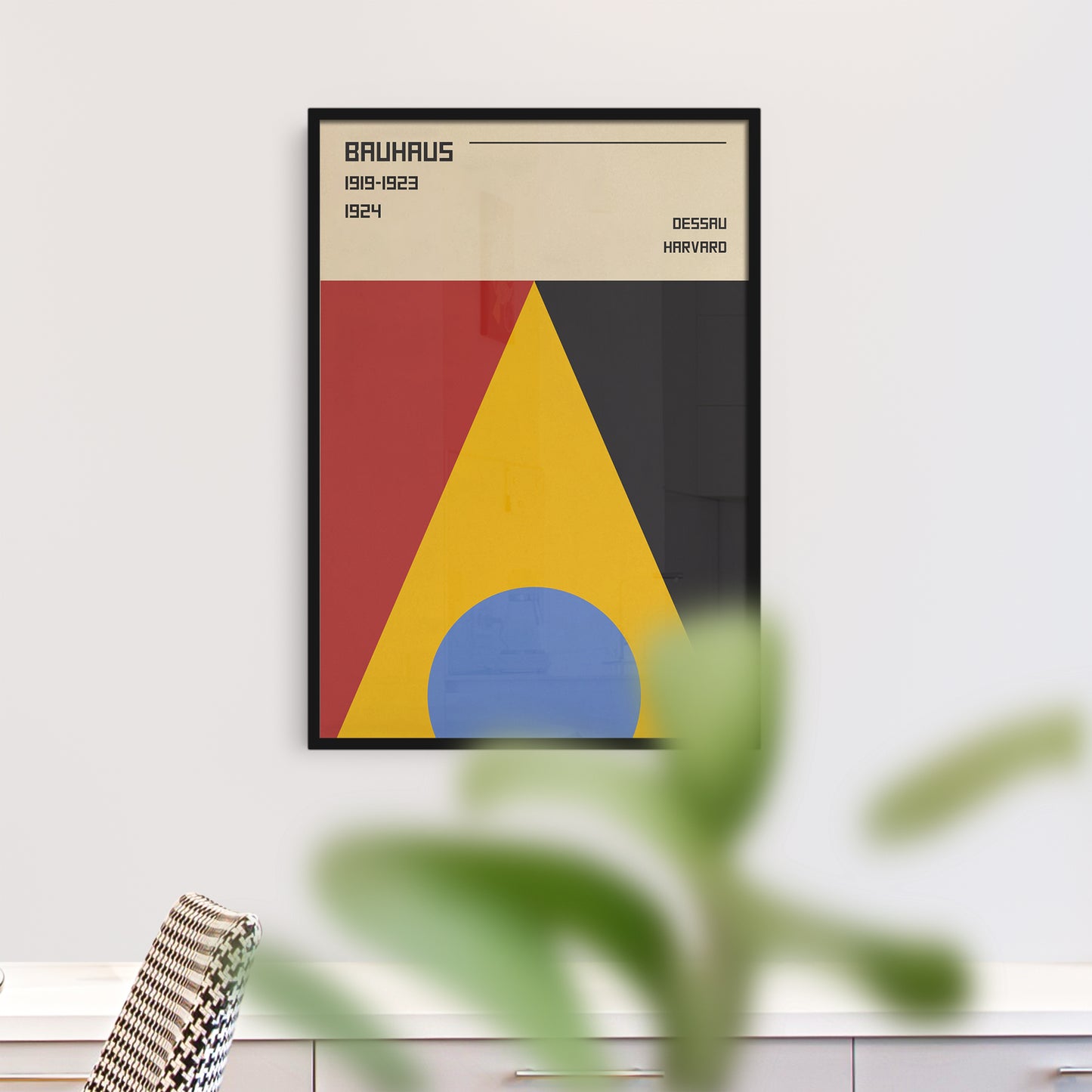Minimalist Vintage Bauhaus Poster