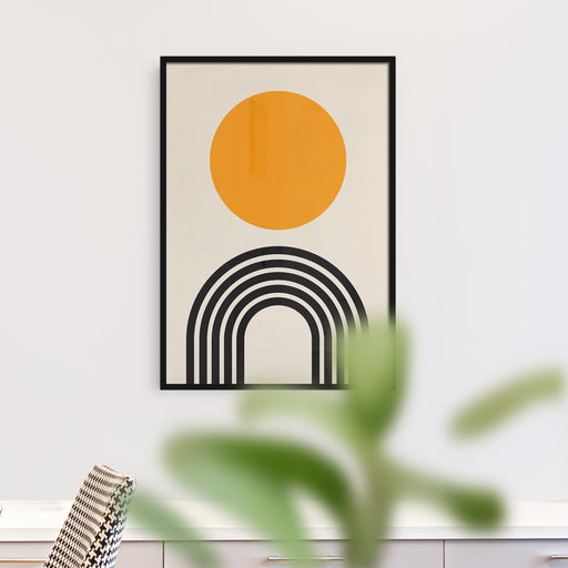 Geometric Sun Poster