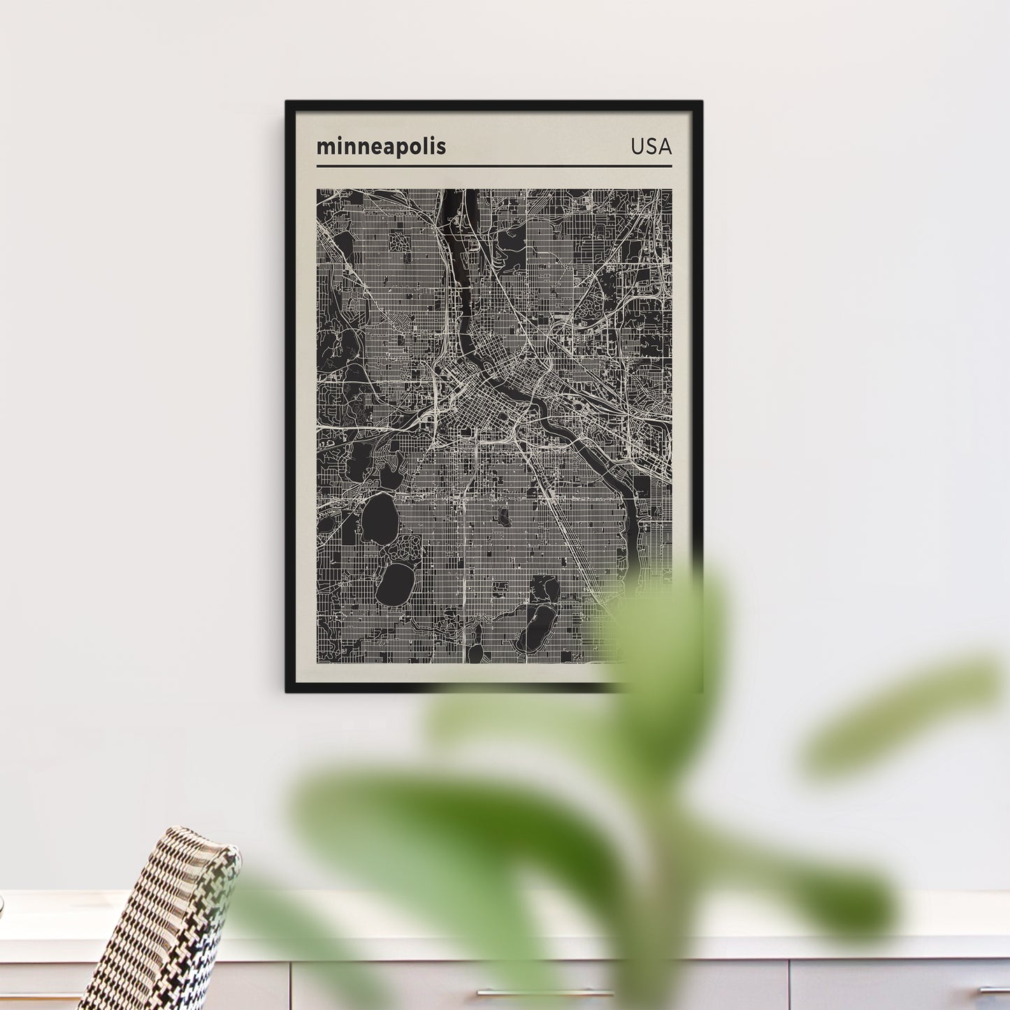 Minneapolis Map Poster