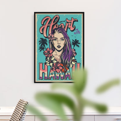 Hawaii Retro Poster