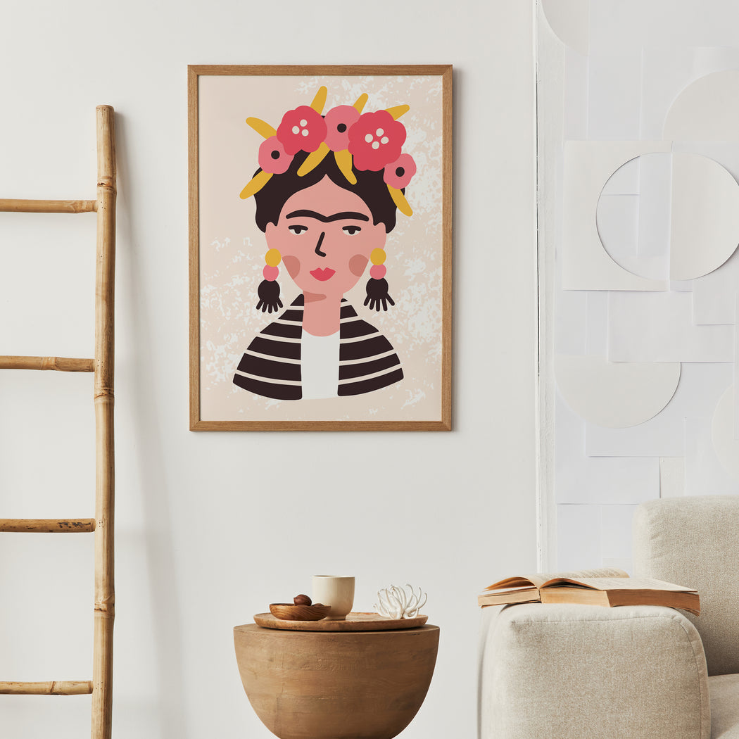 Cute Frida Kahlo Poster Print