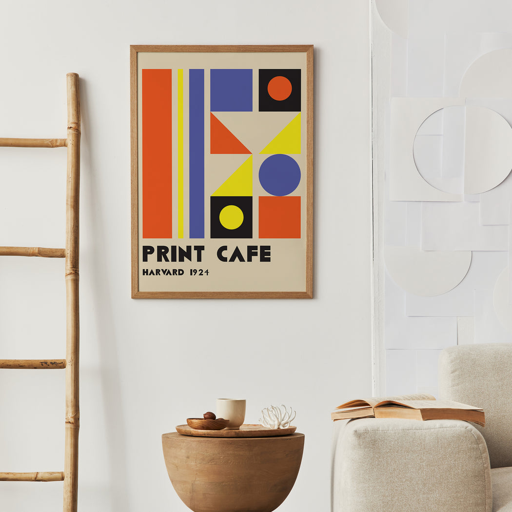 Vintage Print Cafe Poster