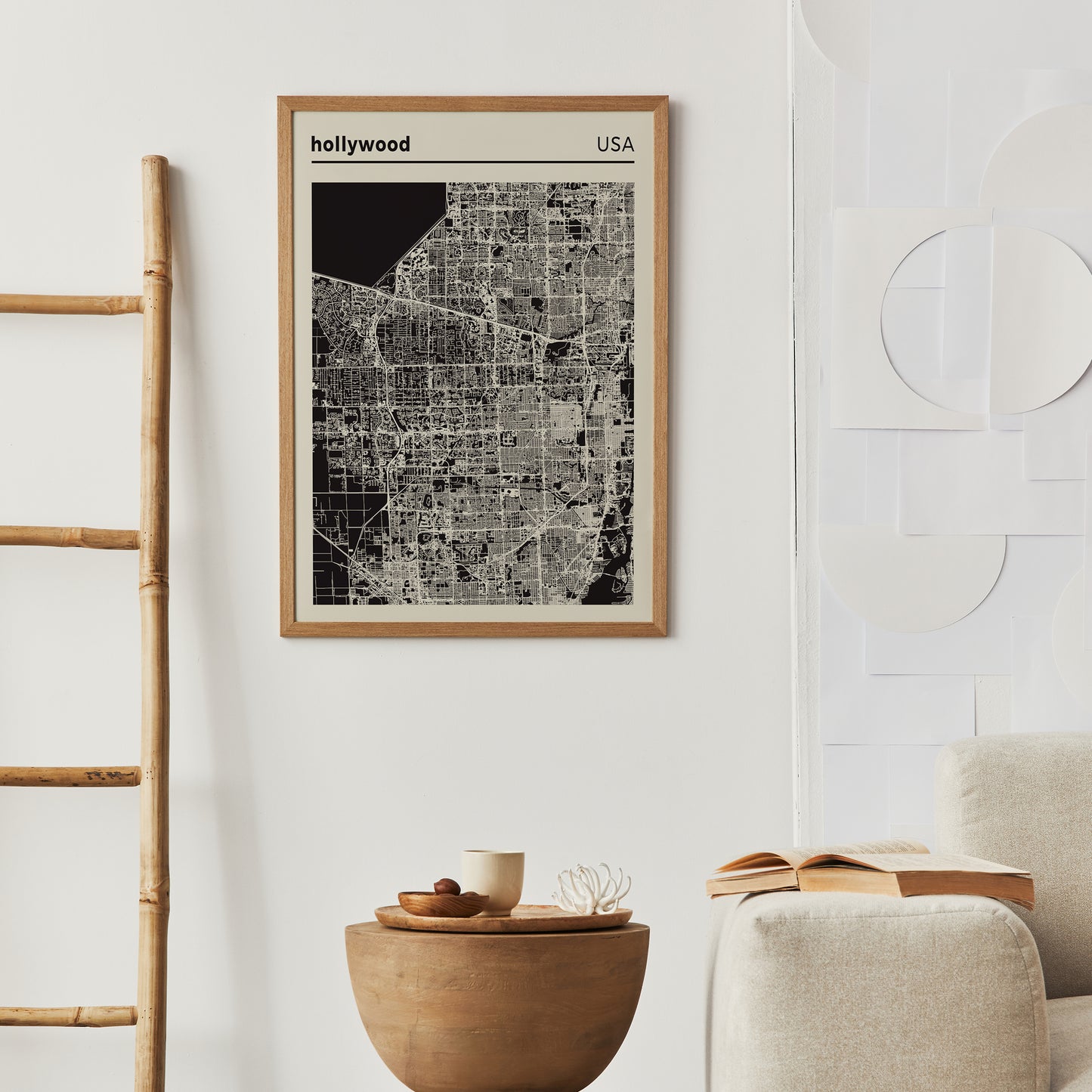 Hollywood City Map Poster