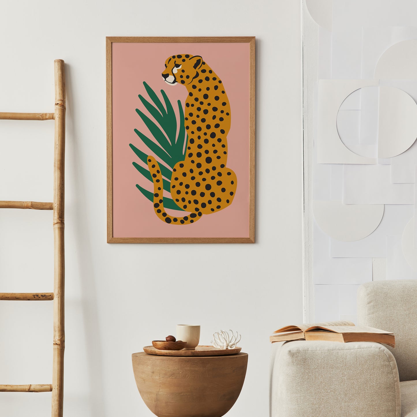 Cheetah Illustration Art Print