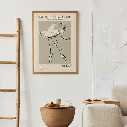 Retro Ballet Poster