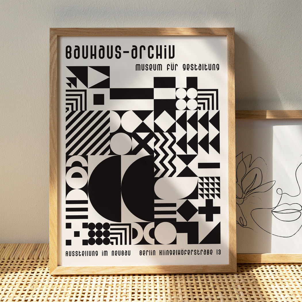Black & White Bauhaus-Archiv Poster