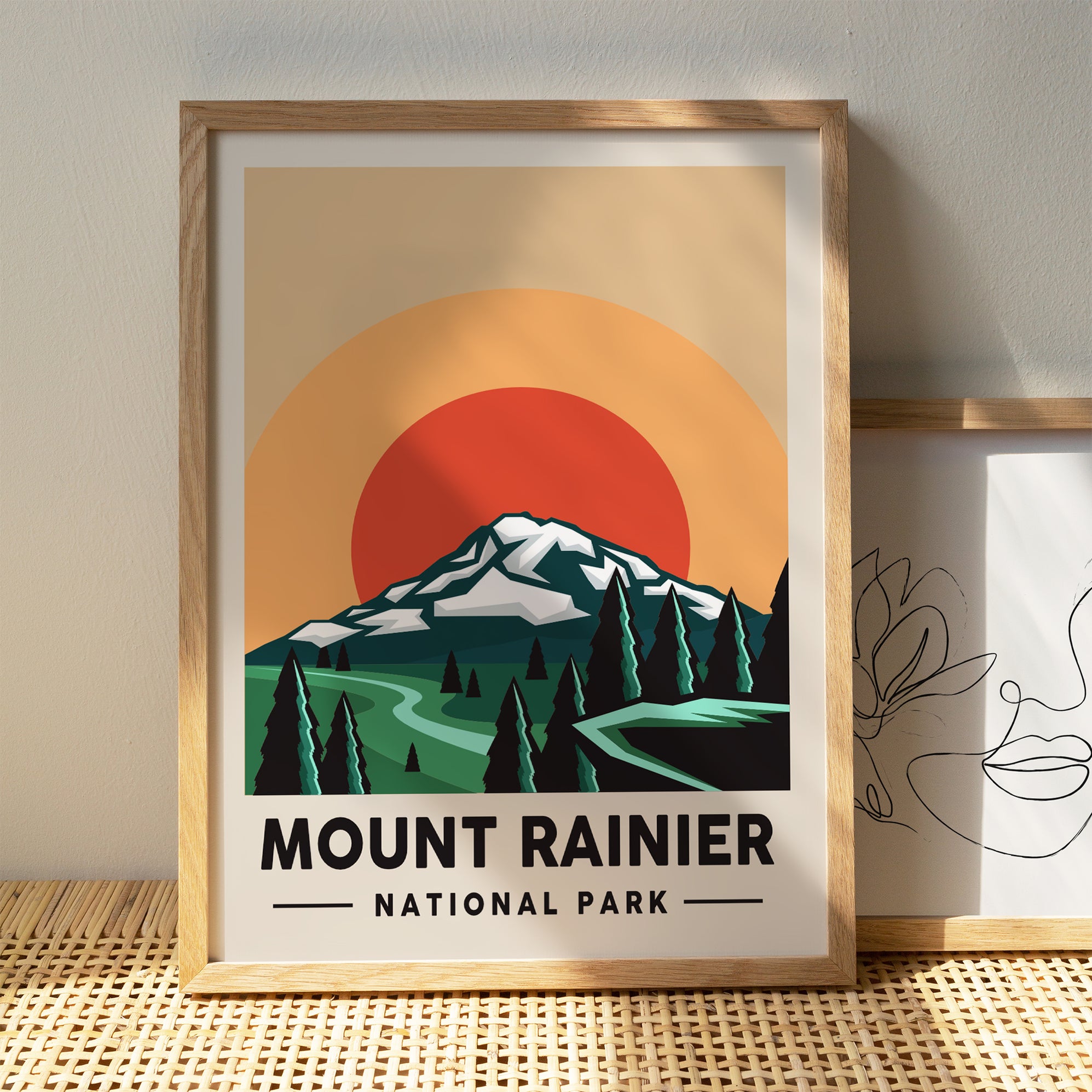 Mount Rainier National Park Poster — HypeSheriff Europe